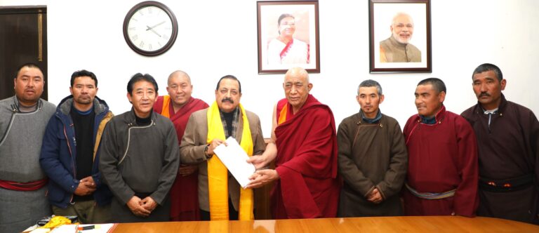 Ladakh witnessed fast-track development under the Modi Government, says Union Minister Dr Jitendra Singh  Delegation led by LAHDC-Kargil Councillor  Shri Stanzin Lakpa calls on Dr Jitendra Singh