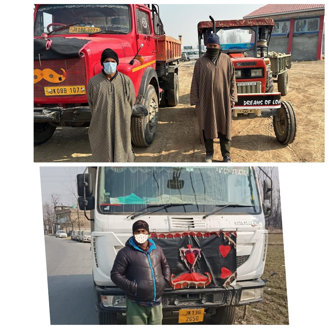 Illegal extraction and transportation of minerals Police seizes 3 vehicles, arrests 3 drivers in Kulgam & Baramulla