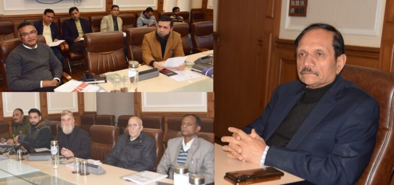 Advisor Bhatnagar reviews performance, functioning of JKHPMC