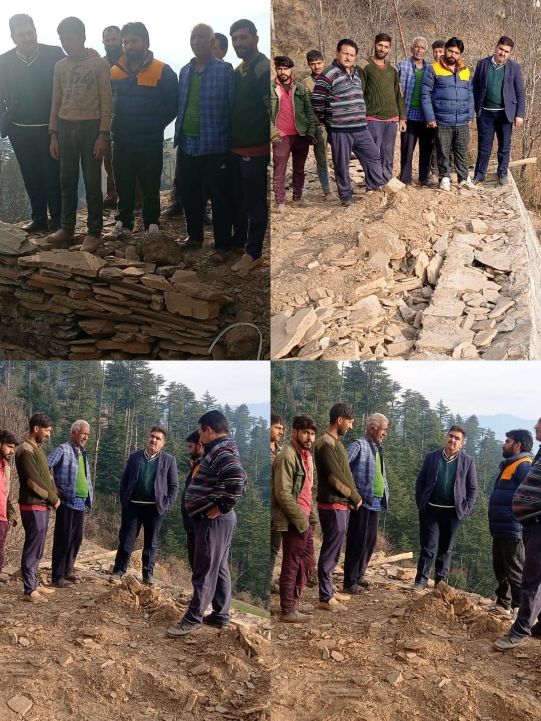 Chairman DDC inspects NABARD funded Road Project in Thuba Village