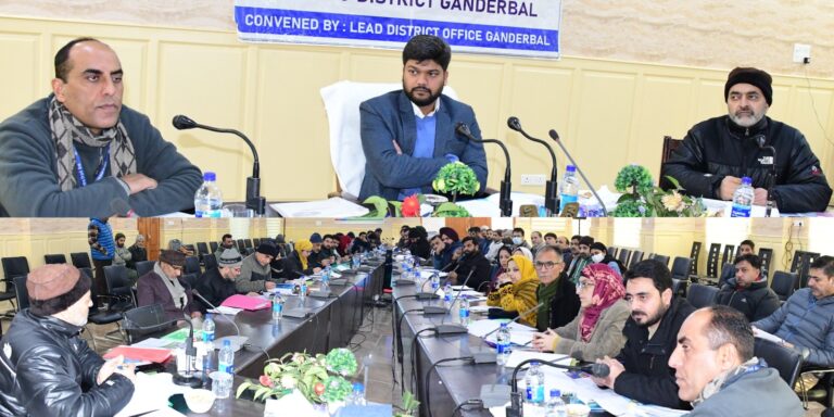 DDC Ganderbal chairs DCC & DLRC meeting