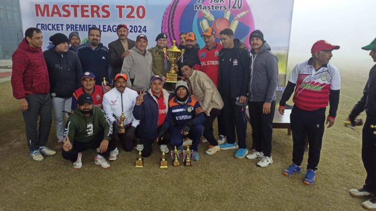 M.P. Superstars emerges winner in 2 nd J&K Masters Cricket Championship