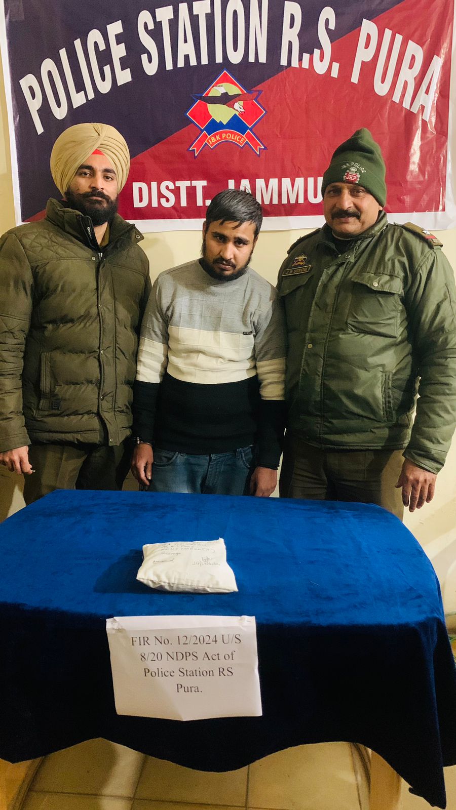 One Drug peddler arrested and Ganja like substance recovered  by PS R.S Pura