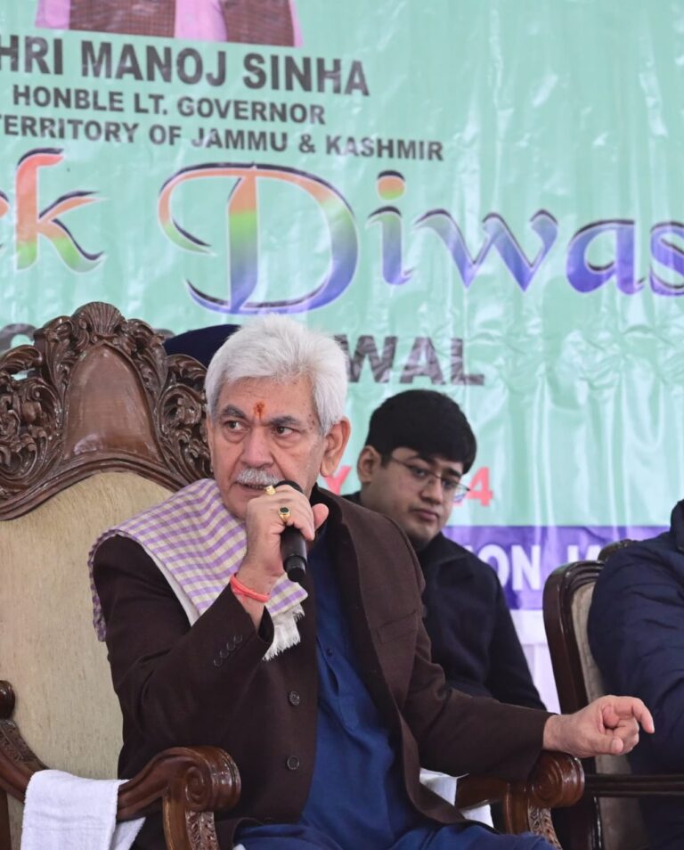 Lt Governor participates in ‘Block Diwas’ programme at Bhalwal Jammu