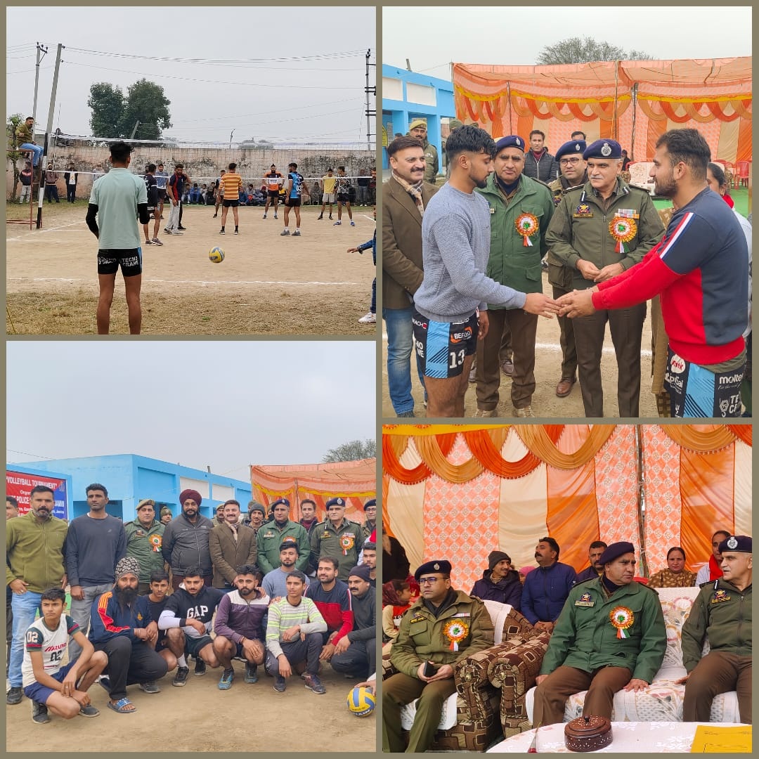 Range Police Headquarters Jammu organised a Volleyball tournament* in village Kaku-de-Kothey, Arnia in which eight teams participated.