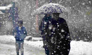 Snowfall in higher reaches of J&K