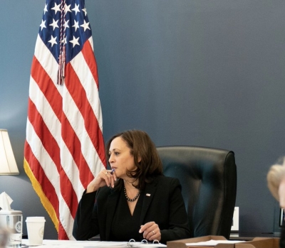 Kamala Harris urges ceasefire, more aid at meeting with Israeli war cabinet member